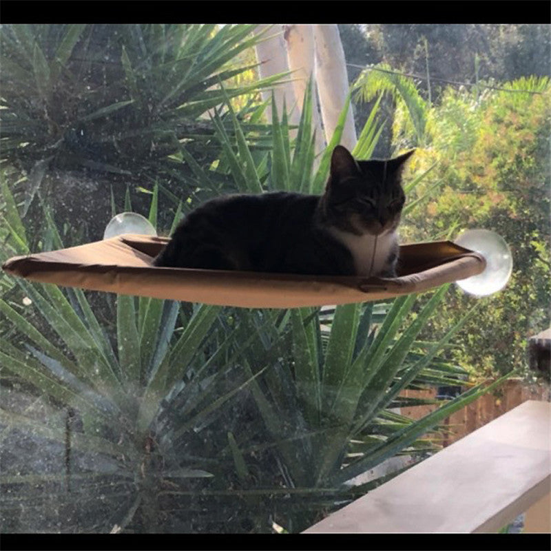 JMT-185354 Suction Cup Cat Hammock with Washable Cushion – Hanging Nest Pet Bed for Up to 20kg