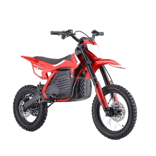 JMT-185418 1200W/1500W Electric Kids Dirt Bike with 14 & 12 Inch Wheels, CE Certified Motor Scooter , Top Speed 27.9 mph