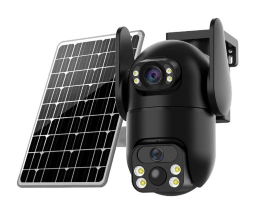 JMT-185418 Solar-Powered Outdoor Security Camera with Motion Detection and HD Video
