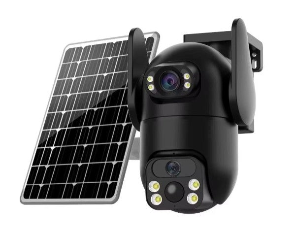 JMT-185418 Solar-Powered Outdoor Security Camera with Motion Detection and HD Video