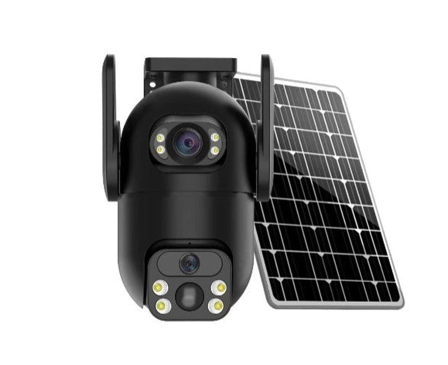 JMT-185418 Solar-Powered Outdoor Security Camera with Motion Detection and HD Video
