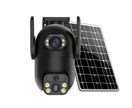 JMT-185418 Solar-Powered Outdoor Security Camera with Motion Detection and HD Video