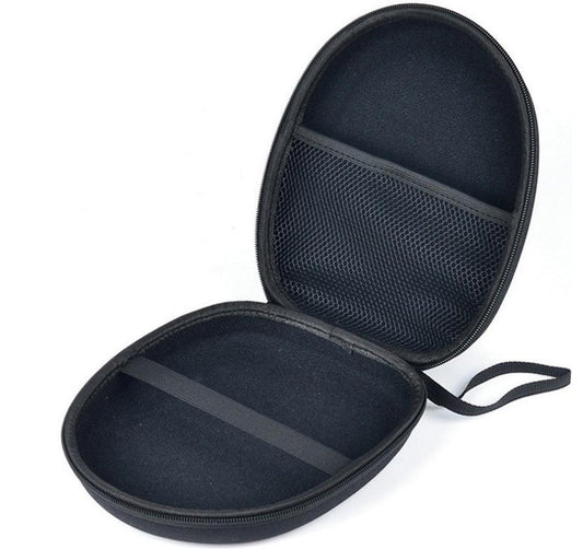 JMT-185674 Large EVA Earphone Storage Bag - Durable, Scratch Resistant, Anti-Fall and Compression Design - Black, 23*20*6.5 cm