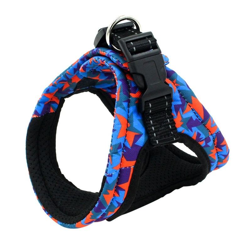 JMT-185674 Reflective Adjustable Dog Safety Vest with Double Loop Design for Small to Medium Dogs