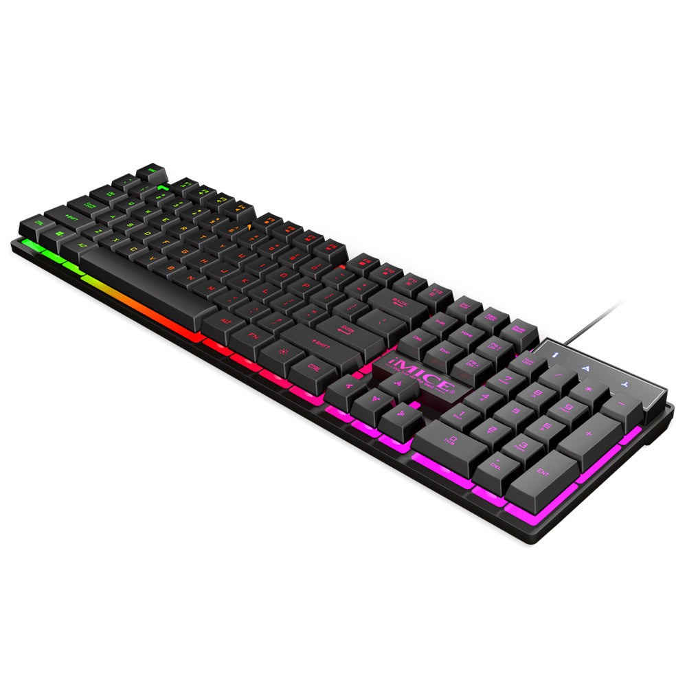 JMT-185802 USB Wired Gaming Keyboard with Three-Color Backlight and 104 Keys