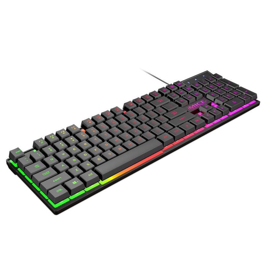 JMT-185802 USB Wired Gaming Keyboard with Three-Color Backlight and 104 Keys
