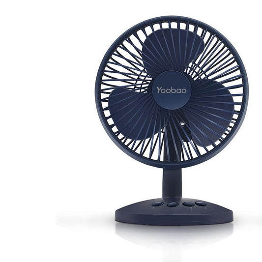 JMT-185994 Compact Desktop USB Fan with Oscillating Head - Portable and Rechargeable for Students