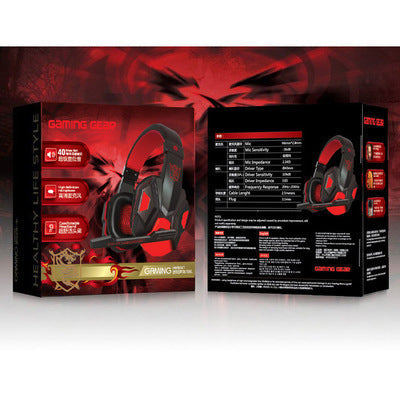 JMT-185994 Head-Mounted Gaming Headphones with Microphone - Luminous and Non-Luminous Options