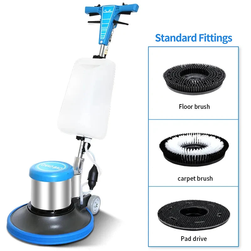JMT-186122 Manual Floor Street Vacuum and Carpet Sweeper - Multi-functional Hand Push Brushing Machine