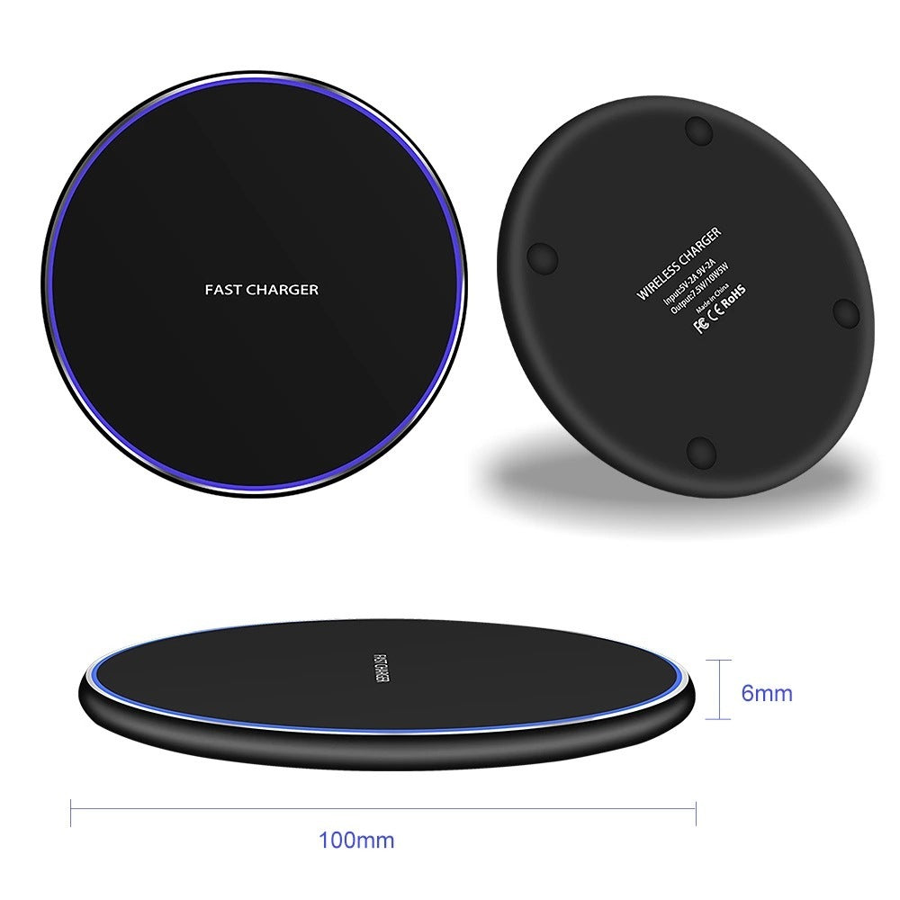 JMT-186186 15W Qi Wireless Charger for iPhone 12, 11 Pro, Xs Max, Mini, X, Xr, 8, Samsung, & Xiaomi - Fast Induction Charging Pad