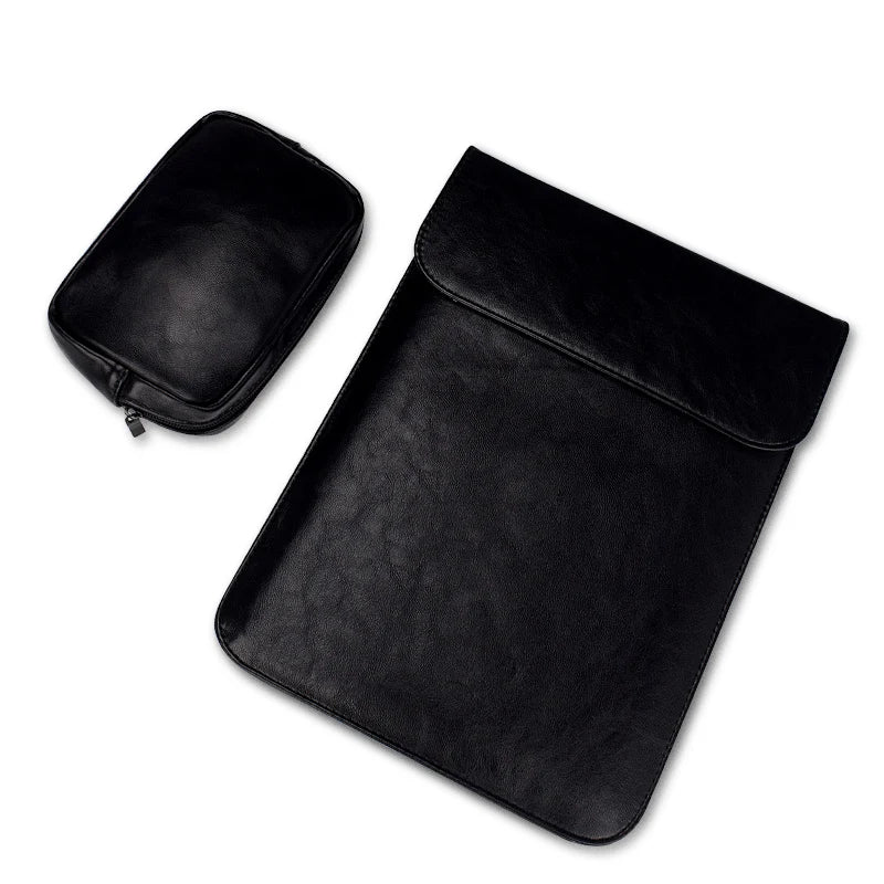 JMT-186314 Premium PU Leather Laptop Sleeve Pouch for MacBook Air/Pro and Retina Models 11-15.4 Inch