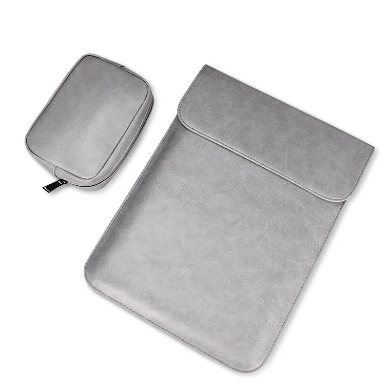 JMT-186314 Premium PU Leather Laptop Sleeve Pouch for MacBook Air/Pro and Retina Models 11-15.4 Inch