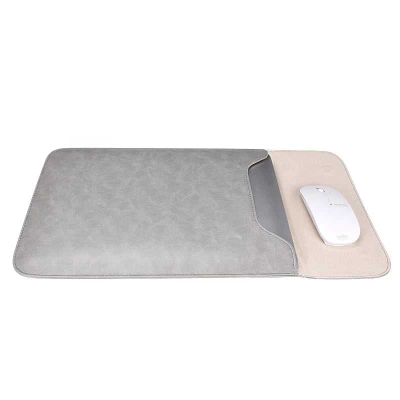 JMT-186314 Premium PU Leather Laptop Sleeve Pouch for MacBook Air/Pro and Retina Models 11-15.4 Inch