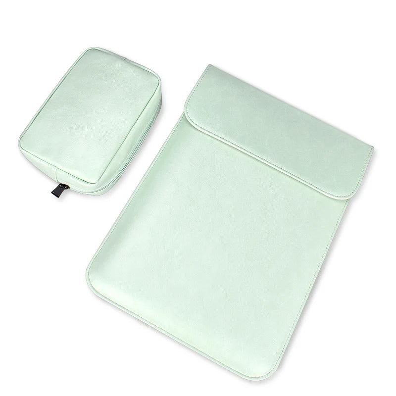 JMT-186314 Premium PU Leather Laptop Sleeve Pouch for MacBook Air/Pro and Retina Models 11-15.4 Inch