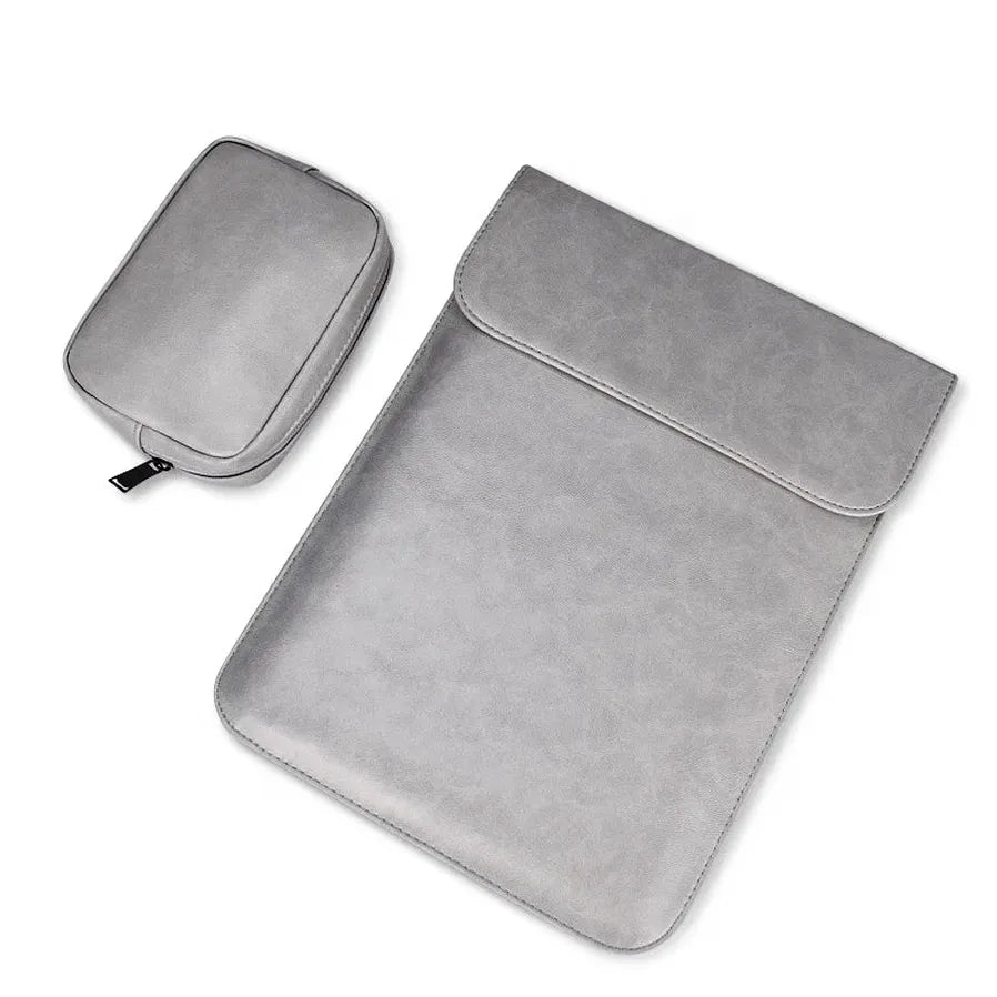 JMT-186314 Premium PU Leather Laptop Sleeve Pouch for MacBook Air/Pro and Retina Models 11-15.4 Inch