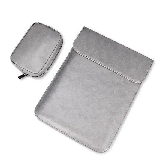 JMT-186314 Premium PU Leather Laptop Sleeve Pouch for MacBook Air/Pro and Retina Models 11-15.4 Inch
