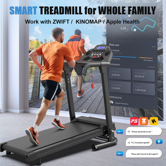 JMT-186570 Compact Folding Treadmill Q30-5 for Home and Office Use