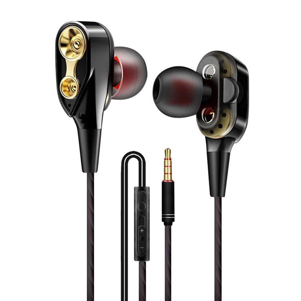 JMT-186826 Wired In-Ear Dual-Moving Coil Gaming Headset with Microphone for PC