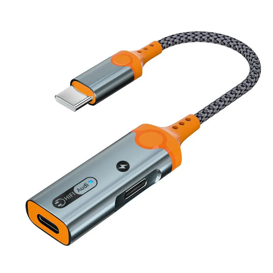 JMT-187146 60W Type-C Charging & Audio Adapter for iPhone 15 and Android Devices