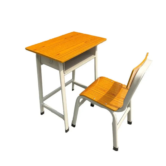 JMT-187402 MDF and Chromed Metal Student Shelf with Desk and Chair Set, Model H-745