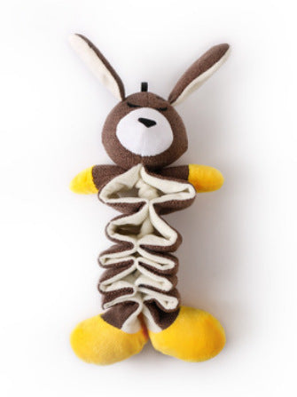 JMT-187466 Cotton and Linen Plush Pet Toy - Koala, Kangaroo, and Hippo Designs