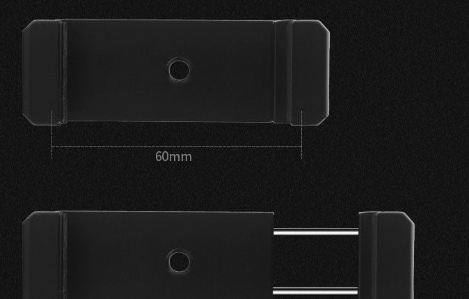 JMT-187658 Handheld Bracket for Tabletop Tripod - Compatible with iPhone Models, Aluminum Alloy Construction, 11cm Size
