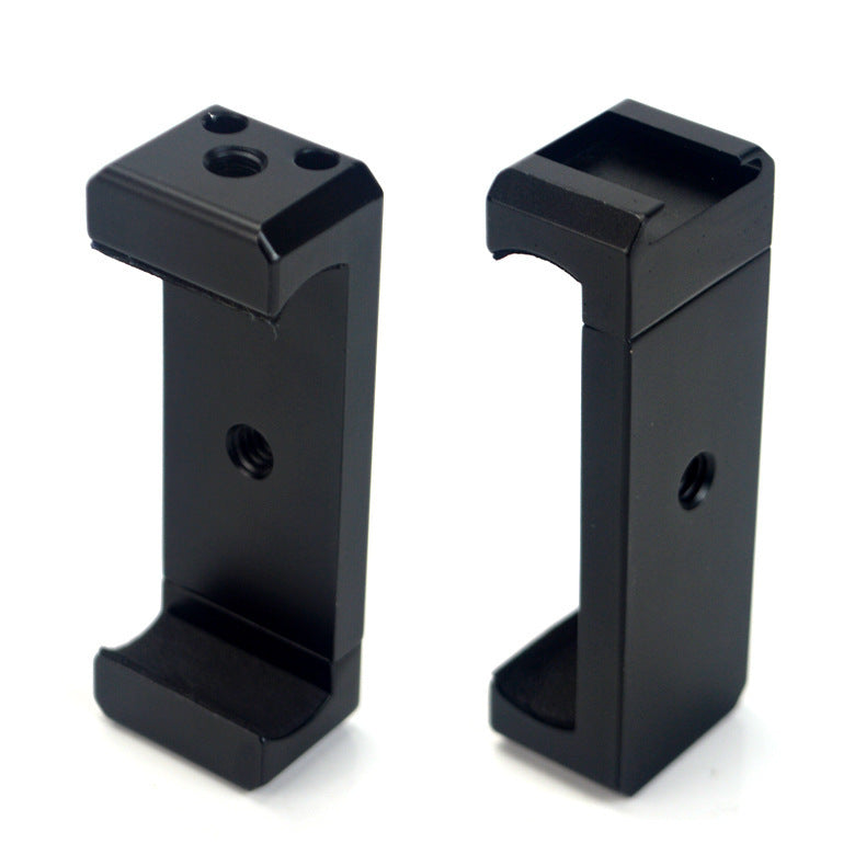 JMT-187658 Handheld Bracket for Tabletop Tripod - Compatible with iPhone Models, Aluminum Alloy Construction, 11cm Size