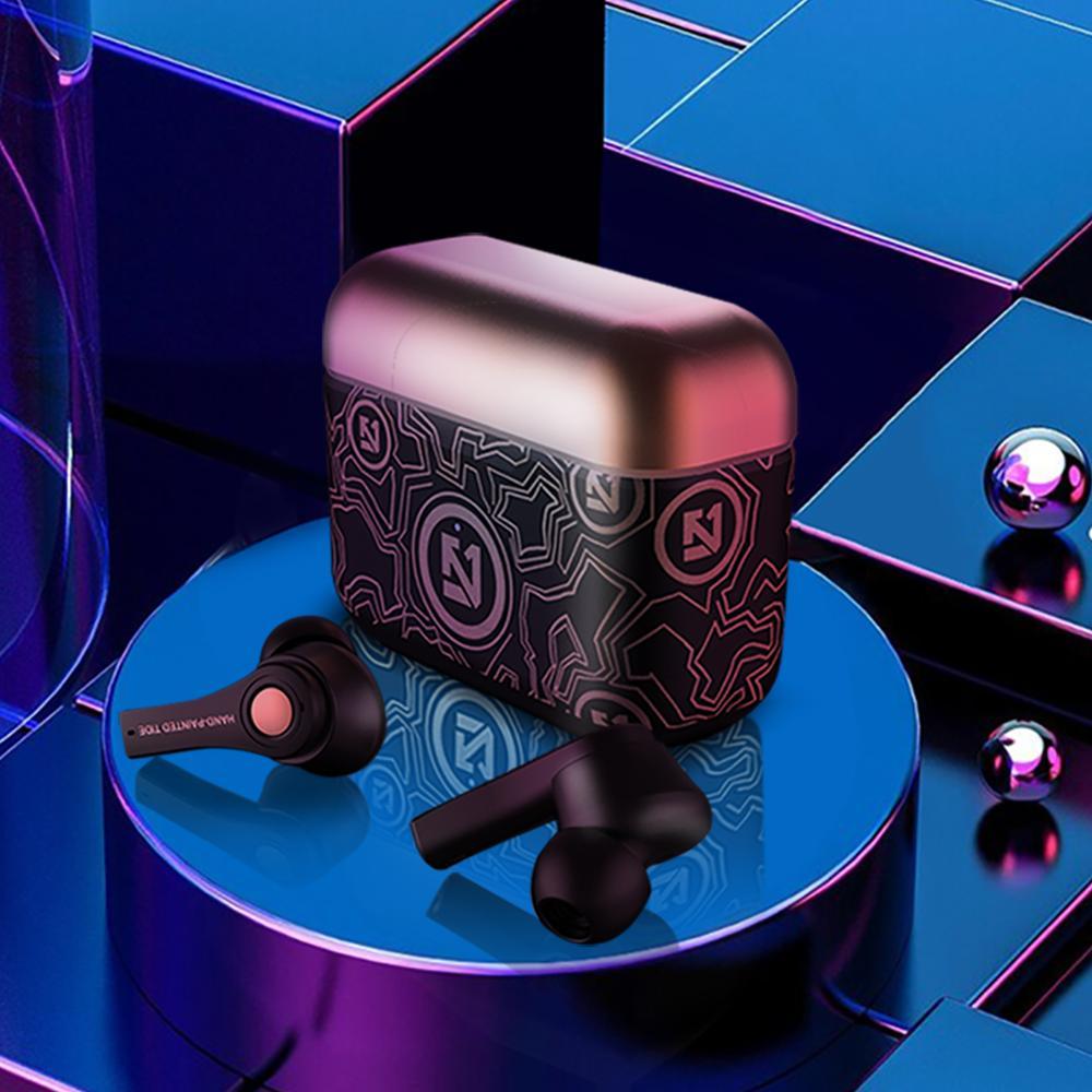 JMT-187786 Bluetooth Wireless Stereo Headset with 10m Range for Calls and Music in Black and White