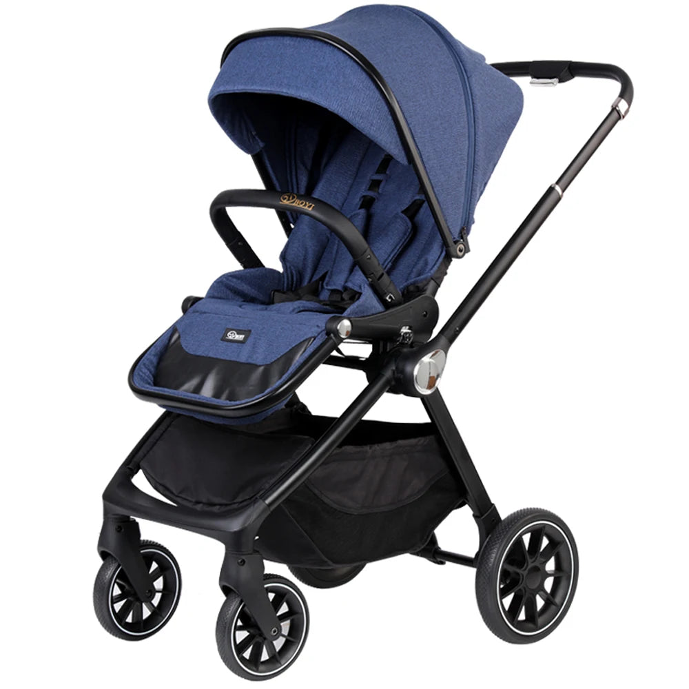 JMT-187786 Compact 2-in-1 Baby Pram with 360-Degree Functionality and Folding Design, Equipped with Five-Point Safety Belt