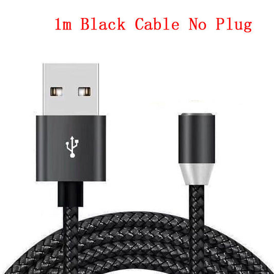 JMT-187978 Magnetic Charging Cable with LED Indicator for Android, iPhone, and Type-C Devices
