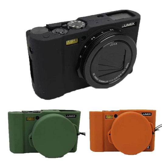 JMT-188170 Soft Silicone Camera Bag for Single Electric and Micro Single Cameras - Shockproof, Wear-Resistant, Breathable, Casual Style in Green, Black, Brown