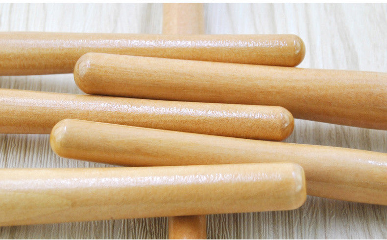 JMT-188234 24-Piece Makeup Cover Brush Set with PU Leather Bag and Wooden Handle