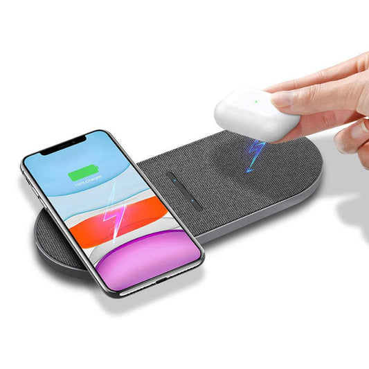 JMT-188490 2-in-1 Wireless Charger, 10W Quick Charge, USB-C Interface, Dual Output, Indicator Function