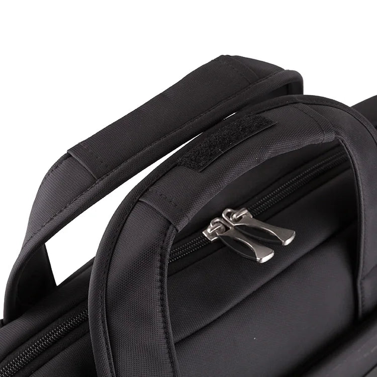JMT-188618 14 Inch Men's Saffiano Leather Laptop Briefcase for Work and Office