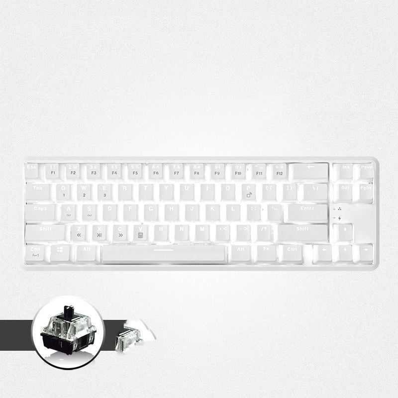 JMT-188746 Wireless Bluetooth Mechanical Keyboard with RGB Backlight - 87 Keys, Ergonomic Design, Dual Mode for Office and Gaming