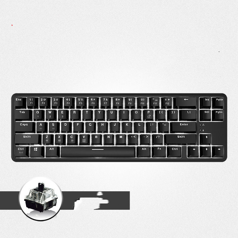 JMT-188746 Wireless Bluetooth Mechanical Keyboard with RGB Backlight - 87 Keys, Ergonomic Design, Dual Mode for Office and Gaming