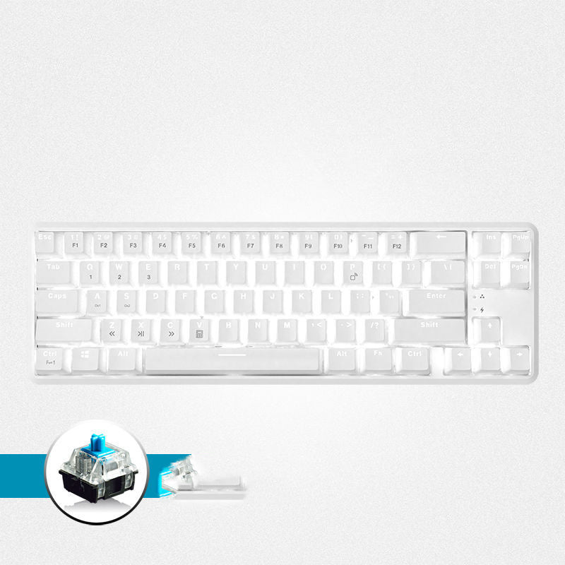 JMT-188746 Wireless Bluetooth Mechanical Keyboard with RGB Backlight - 87 Keys, Ergonomic Design, Dual Mode for Office and Gaming