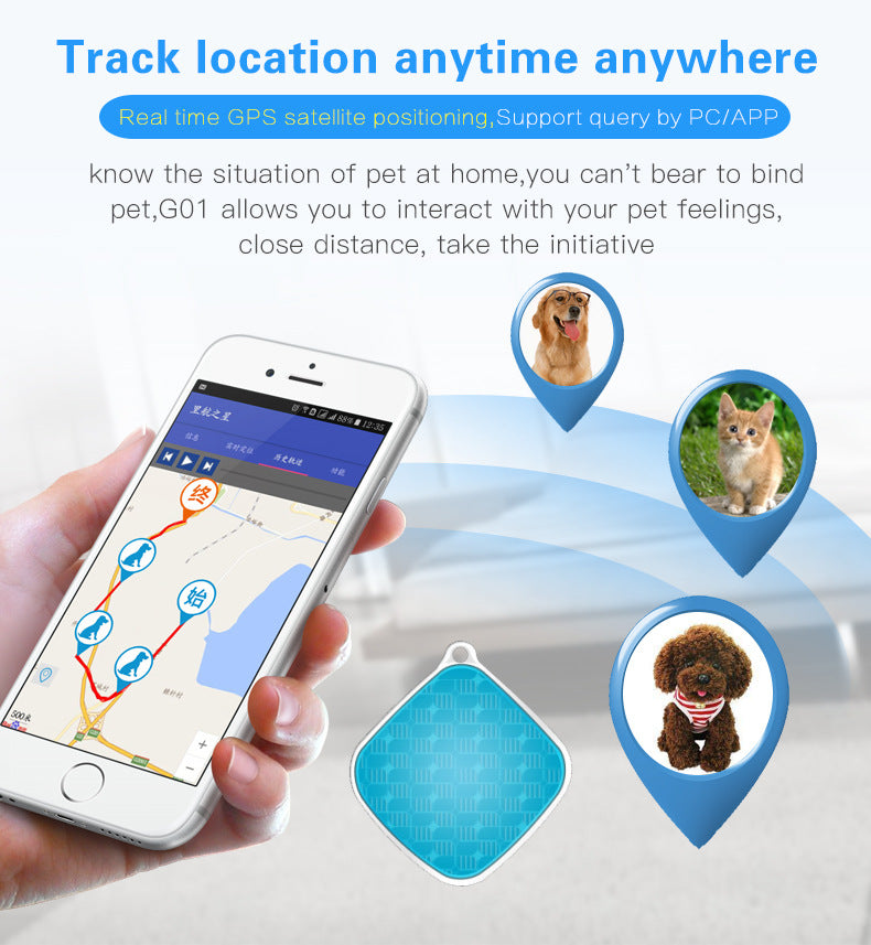 JMT-188874 Waterproof Pet Tracker for Kittens and Puppies - Remote GPS Locator