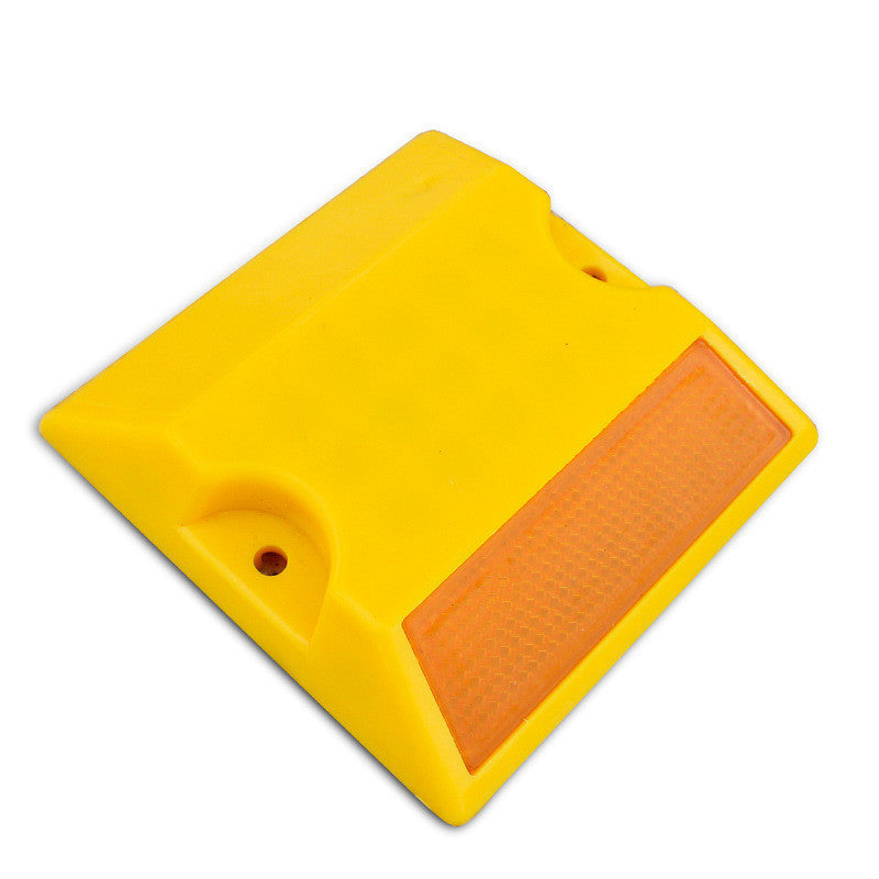 JMT-189322 Reflective Road Safety Sign for Driveways, Private Roads, and Parking Lots - Yellow Plastic, 10x10x2cm