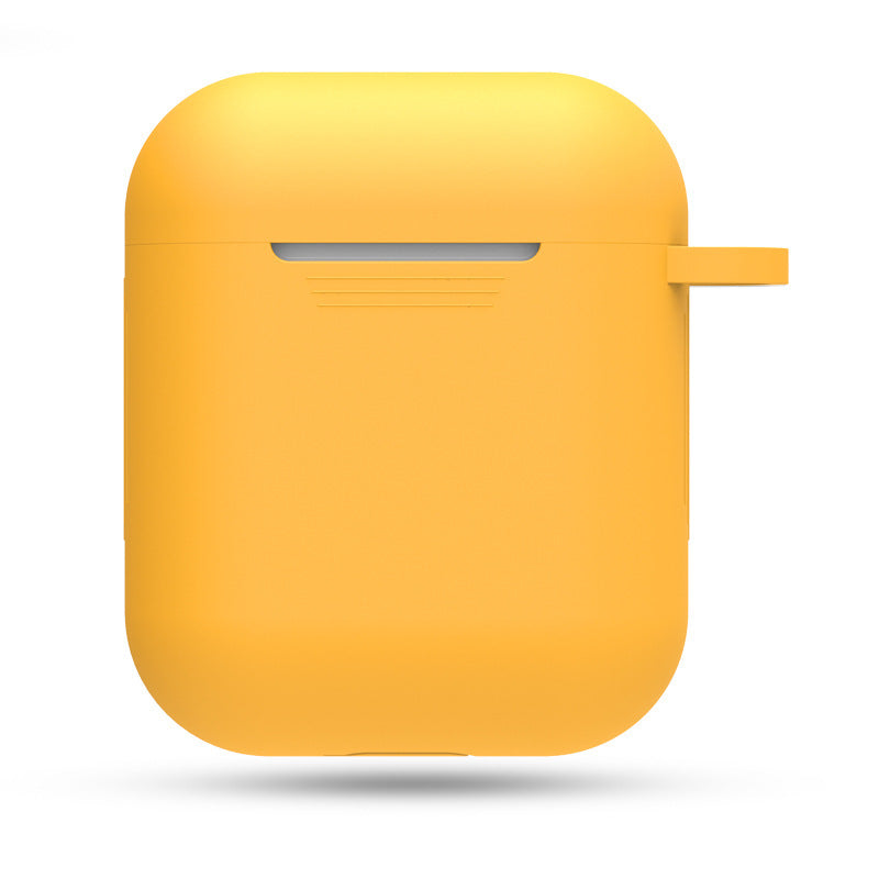 JMT-189450 AirPods 1 & 2 Silica Gel Clamshell Case with Hook and Anti-Loss Rope