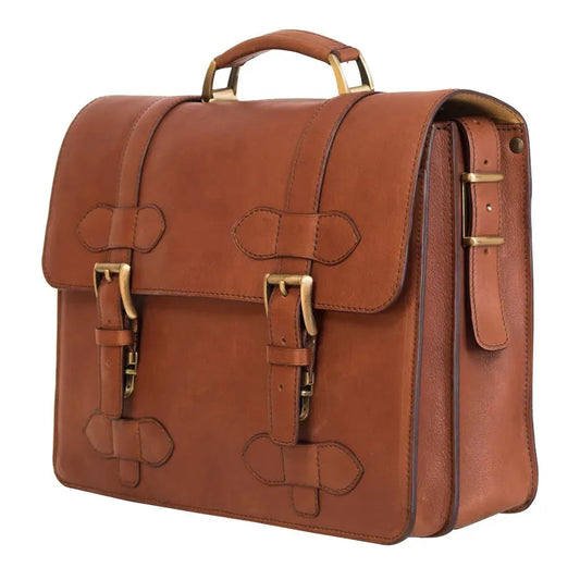 JMT-189770 Slim Leather Laptop Briefcase for Women - Elegant Executive Office Bag