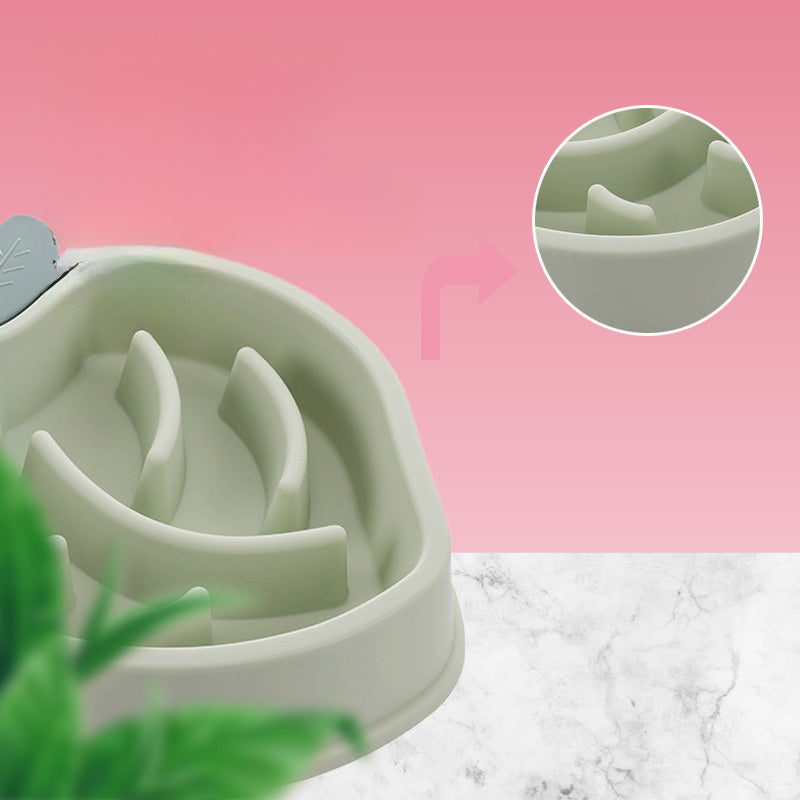 JMT-190922 Slow Feed Dog Bowl with Non-Slip Base - Maze Design for Healthy Eating and Digestion
