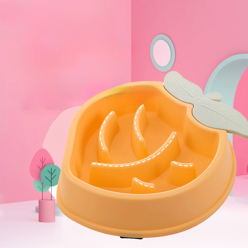 JMT-190922 Slow Feed Dog Bowl with Non-Slip Base - Maze Design for Healthy Eating and Digestion