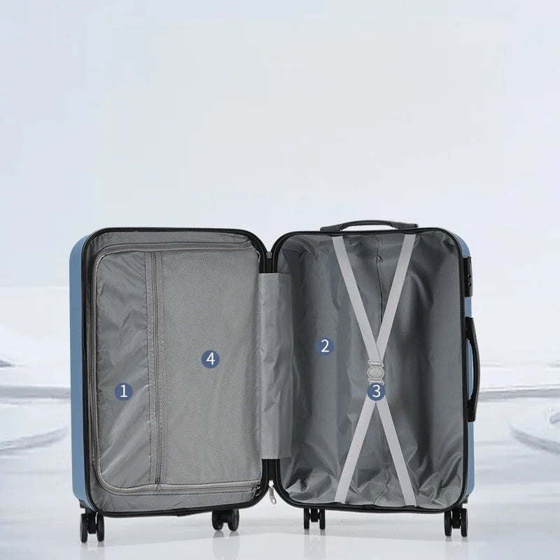 JMT-190986 Three-Piece Luggage Set with 20-Inch Trolley Suitcase for Travel