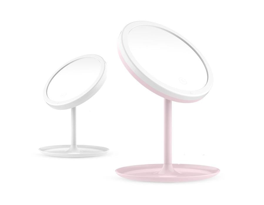 JMT-191498 Rechargeable LED Makeup Mirror with Stepless Dimming and Tri-Color Light