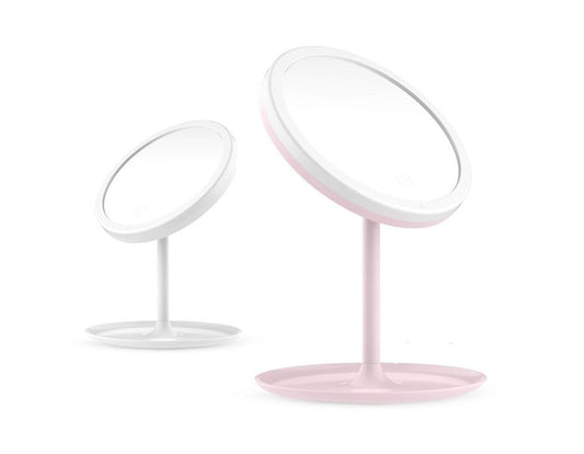 JMT-191498 Rechargeable LED Makeup Mirror with Stepless Dimming and Tri-Color Light