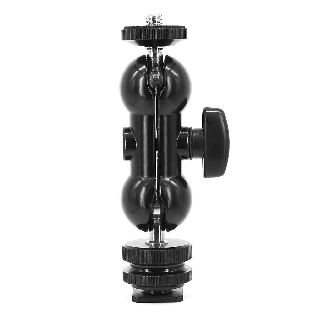 JMT-191626 Universal Aluminum Alloy Hot Shoe Monitor Stand for SLR Cameras with Crab Clamp Support