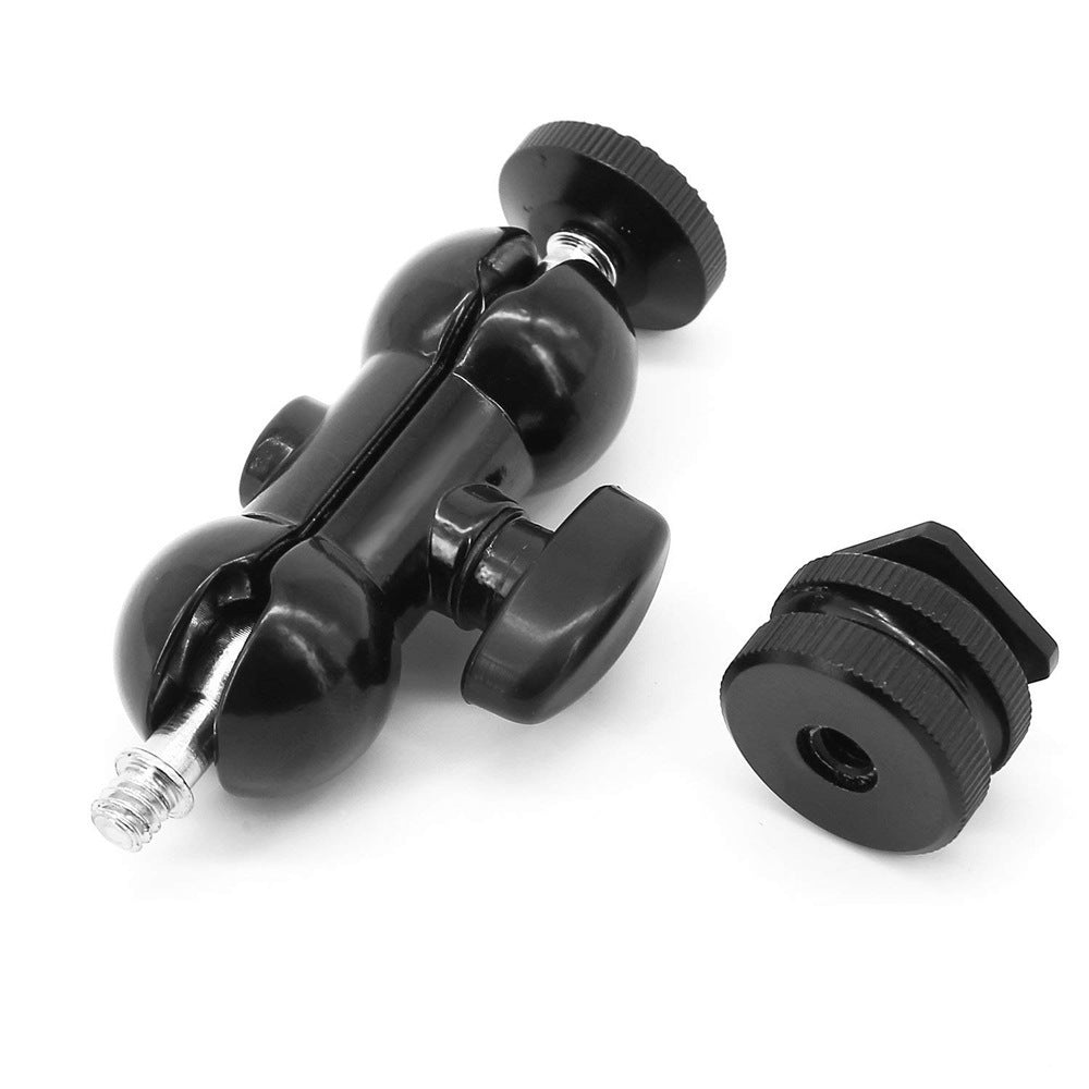 JMT-191626 Universal Aluminum Alloy Hot Shoe Monitor Stand for SLR Cameras with Crab Clamp Support