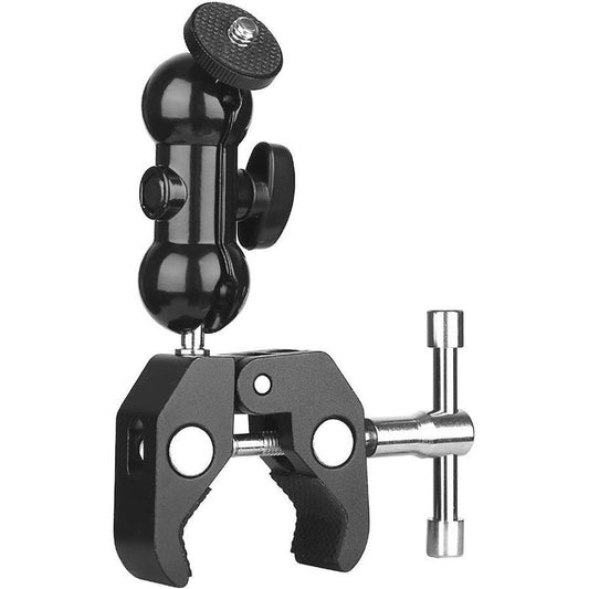 JMT-191626 Universal Aluminum Alloy Hot Shoe Monitor Stand for SLR Cameras with Crab Clamp Support