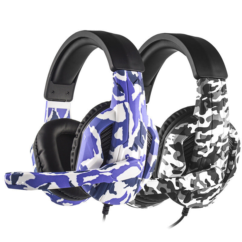 JMT-191754 Light-Up Wired Gaming Headset with Camouflage Design for PS4
